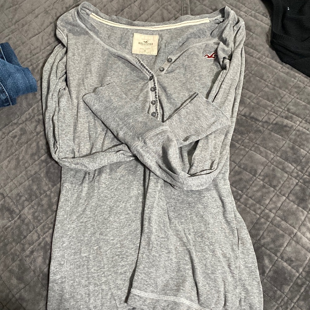 Long sleeve Hollister stretch shirt